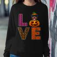Love Rottweiler Halloween Costume Funny Dog Lover Sweatshirt Gifts for Her