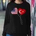 Loving Usa Turkey Flag Heart Turkish 13 Shirt Sweatshirt Gifts for Her