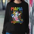 Mama Of The Birthday Princess Mom Dabbing Unicorn Girl Sweatshirt Gifts for Her