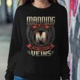 Manning Blood Run Through My Veins Name V4 Sweatshirt Gifts for Her
