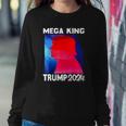 Mega King Usa Flag Proud Ultra Maga Trump 2024 Anti Biden Sweatshirt Gifts for Her