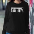 Mens 2 Sided Dad Jokes List On Back Funny Fathers Day Sweatshirt Gifts for Her