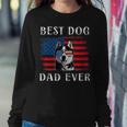 Mens Best Dog Dad Ever Husky American Flag 4Th Of July Sweatshirt Gifts for Her