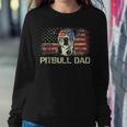 Mens Best Pitbull Dad Ever Patriotic American Flag 4Th Of July V2V3 Sweatshirt Gifts for Her