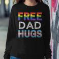 Mens Free Dad Hugs Lgbtq Gay Pride Month Proud Ally Sweatshirt Gifts for Her