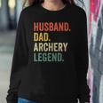 Mens Funny Archer Husband Dad Archery Legend Vintage Sweatshirt Gifts for Her