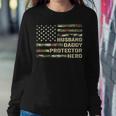 Mens Husband Daddy Protector Hero Fathers Day Flag Gift Sweatshirt Gifts for Her
