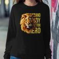 Mens Husband Daddy Protector Hero Fathers Day Flag Usa Sweatshirt Gifts for Her
