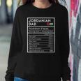 Mens Jordanian Dad Nutrition Facts National Pride Gift For Dad Sweatshirt Gifts for Her