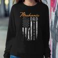 Mens Mechanic Dad Like A Normal Dad Only Cooler Usa Flag Sweatshirt Gifts for Her