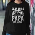 Mens Mexican Mejor Papa Dia Del Padre Camisas Fathers Day Sweatshirt Gifts for Her