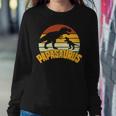 Mens Papasaurus Rex Funny Cute Dinosaur Fathers Day Sweatshirt Gifts for Her