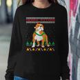 Merry Pitmas Pitbull Santa Claus Dog Ugly Christmas Sweatshirt Gifts for Her