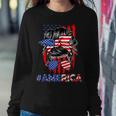 Mom Life Messy Bun America Flag Mothers Day Gift 4Th Of July Sweatshirt Gifts for Her