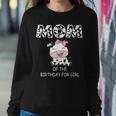 Mom Of The Birthday For Girl Cow Farm First Birthday Cow Sweatshirt Gifts for Her