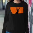 Montana Hunting Hunter Deer Elk Mt State Outdoor Archer Bow Sweatshirt Gifts for Her