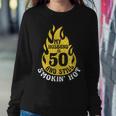 My Husband Is 50 And Still Smokin Hot Funny 50Th Birthday Sweatshirt Gifts for Her
