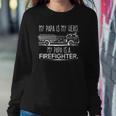 My Papa Is My Hero Firefighter For Grandchild Kids Sweatshirt Gifts for Her