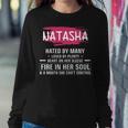 Natasha Name Gift Natasha Hated By Many Loved By Plenty Heart On Her Sleeve Sweatshirt Gifts for Her