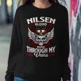 Nilsen Blood Runs Through My Veins Name Sweatshirt Gifts for Her