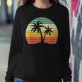 Palm Tree Vintage Retro Style Tropical Beach Sweatshirt Gifts for Her