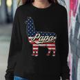 Papa Llama 4Th Of July American Flag Patriotic Dad Father V2 Sweatshirt Gifts for Her