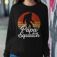 Papa Squatch Dad Bigfoot Sasquatch Vintage Retro Fathers Day Sweatshirt Gifts for Her