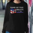 Patriotic Guitar - Tone Of The Brave Sweatshirt Gifts for Her