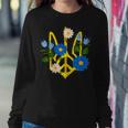 Peace In The Crest Of Ukraine Peace And Solidarity For Ukraine Sweatshirt Gifts for Her