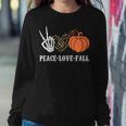 Peace Love Fall Peace Love Pumpkin Sweatshirt Gifts for Her