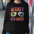 Peace Out 4Th Grade Tie Dye Graduation Last Day Of School Sweatshirt Gifts for Her