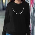Pearl Necklace Costume Beads Sweatshirt Gifts for Her