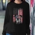 Pitbull American Flag 4Th Of July Pitbull Dad Mom Dog Lover V2 Sweatshirt Gifts for Her