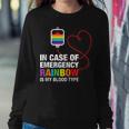 Pride Month Rainbow Is My Blood Type Lgbt Flag Sweatshirt Gifts for Her