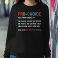 Pro Choice Definition Feminist Rights My Body My Choice V2 Sweatshirt Gifts for Her