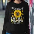 Promoted To Mommy Est 2022 Sunflower New Mothers Day Gifts Sweatshirt Gifts for Her