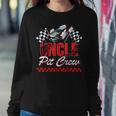 Race Car Birthday Party Racing Family Uncle Pit Crew Sweatshirt Gifts for Her