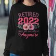 Retired 2022 Retirement Gifts For Women 2022 Cute Pink Sweatshirt Gifts for Her