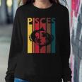 Retro Pisces Zodiac Sign February March Birthday Gift Pisces Sweatshirt Gifts for Her