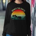 Rewild The Earth Animal Forest Earth Day Sweatshirt Gifts for Her