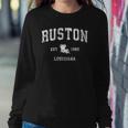 Ruston Louisiana La Vintage Athletic Sports Design Sweatshirt Gifts for Her
