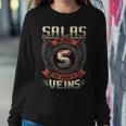 Salas Blood Run Through My Veins Name V3 Sweatshirt Gifts for Her