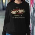 Sanchez Shirt Personalized Name GiftsShirt Name Print T Shirts Shirts With Name Sanchez Sweatshirt Gifts for Her