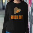 Shuck Dat Funny Oyster Lovers Louisiana Seafood Sweatshirt Gifts for Her