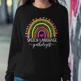 Speech Language Pathologist Rainbow Speech Therapy Gift Slp V2 Sweatshirt Gifts for Her