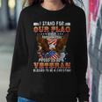 Stand For Our Flag I Kneel For The Cross Proud American Gift Sweatshirt Gifts for Her