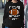 Stepdad Of The Birthday Boy Football Lover Vintage Retro Sweatshirt Gifts for Her