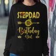Stepdad Of The Birthday Girl Dad Sunflower Gifts Sweatshirt Gifts for Her
