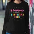 Stepdad Of The Birthday Girl Funny Donut Birthday Sweatshirt Gifts for Her