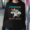 Stepdad Of The Birthday Princess Unicorn Girl Sweatshirt Gifts for Her